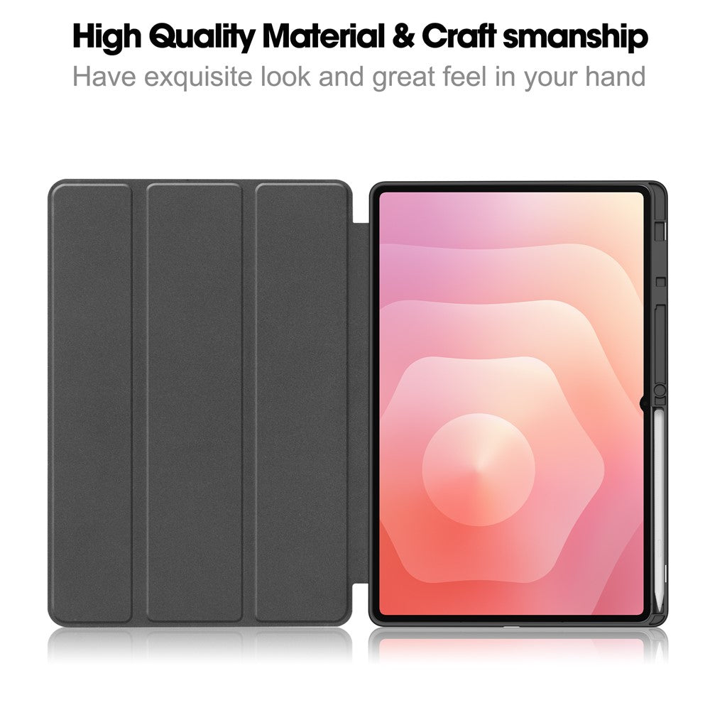 Funda para Samsung Galaxy Tab S12 Ultra / Tab S11 Ultra, Techsuit, Flex Trifold, Rosa