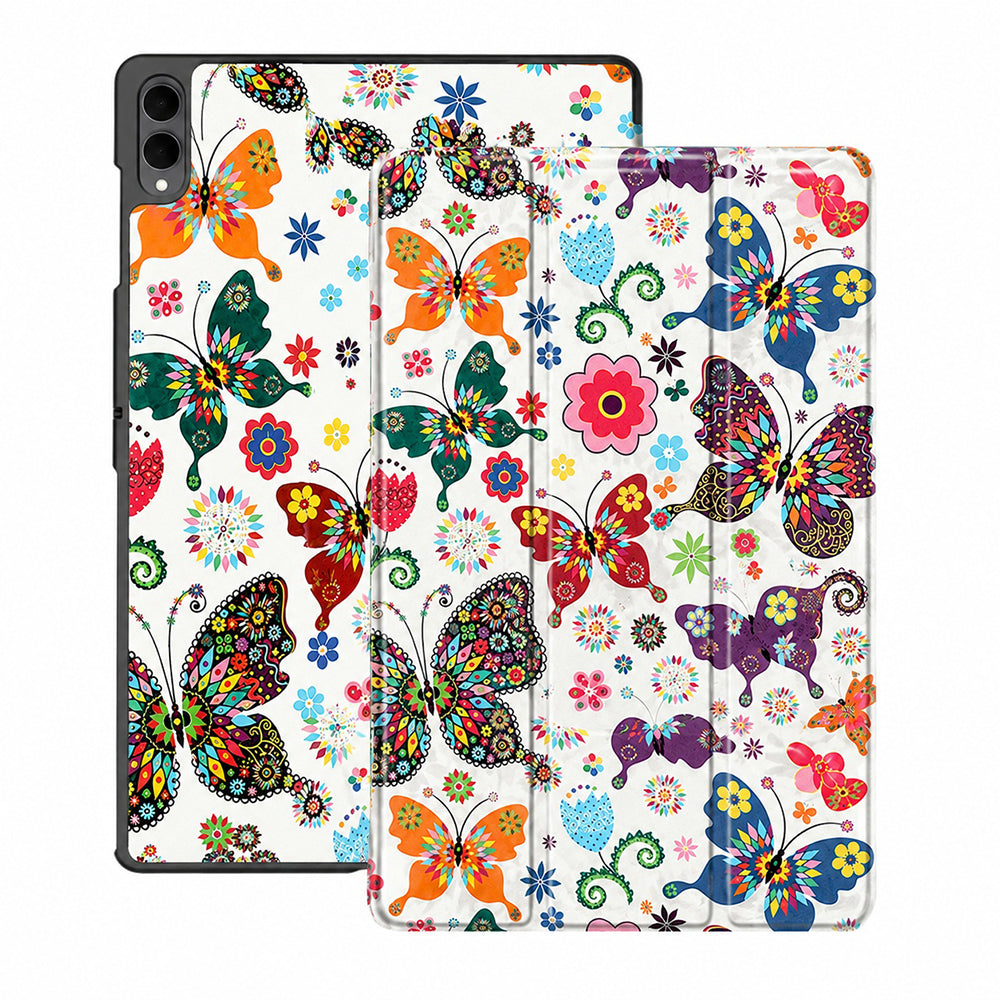 Funda para Samsung Galaxy Tab S12 Ultra / Tab S11 Ultra, Techsuit, FoldPro Butterfly, Multicolor