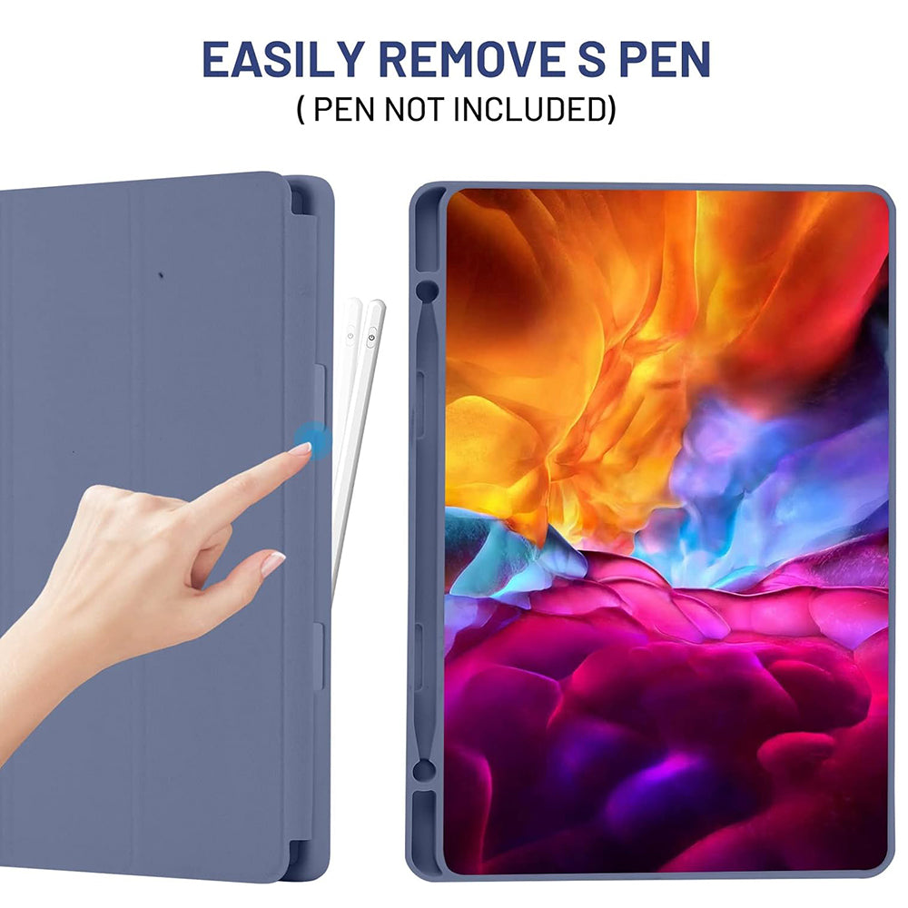 Funda para Samsung Galaxy Tab S6 Lite (2024) / Tab S6 Lite (2022) / Tab S6 Lite (2020), Techsuit, Flex Trifold, Morado