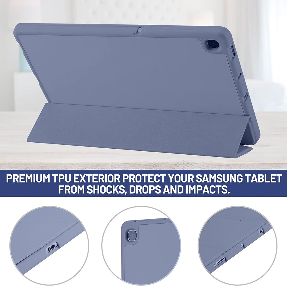 Funda para Samsung Galaxy Tab S6 Lite (2024) / Tab S6 Lite (2022) / Tab S6 Lite (2020), Techsuit, Flex Trifold, Morado