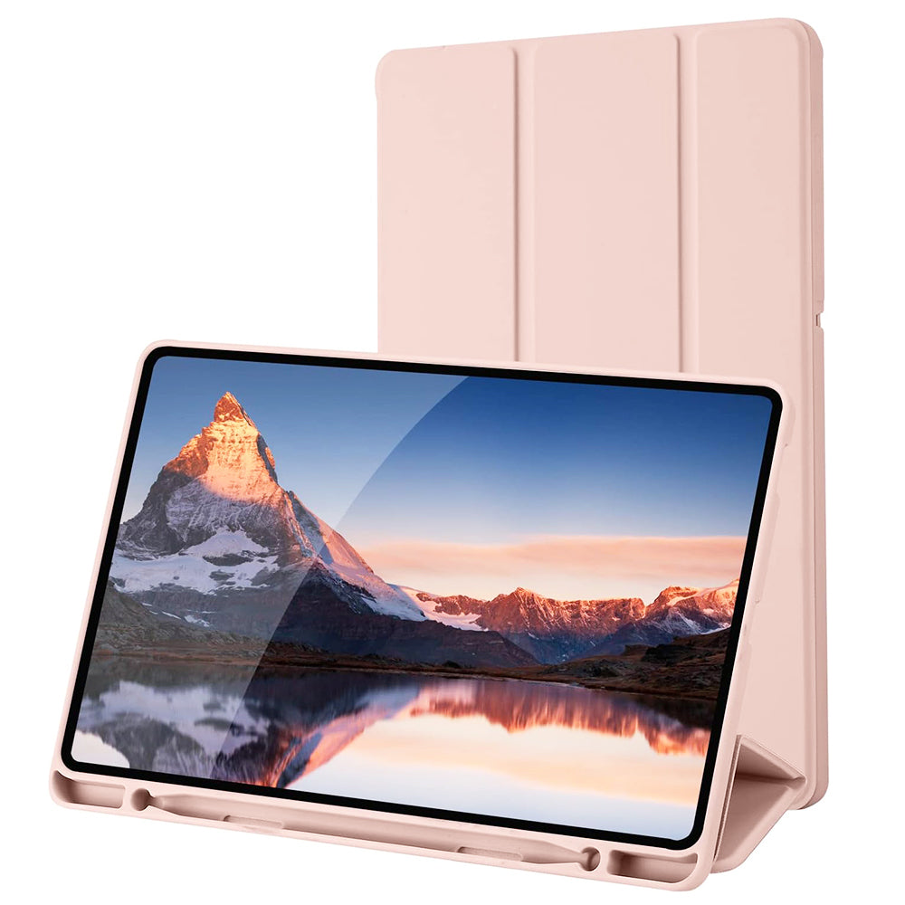Funda para Samsung Galaxy Tab S6 Lite (2024) / Tab S6 Lite (2022) / Tab S6 Lite (2020), Techsuit, Flex Trifold, Rosa