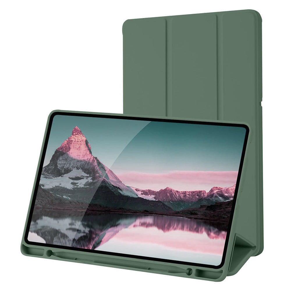 Funda para Samsung Galaxy Tab S6 Lite (2024) / Tab S6 Lite (2022) / Tab S6 Lite (2020), Techsuit, Flex Trifold, Verde