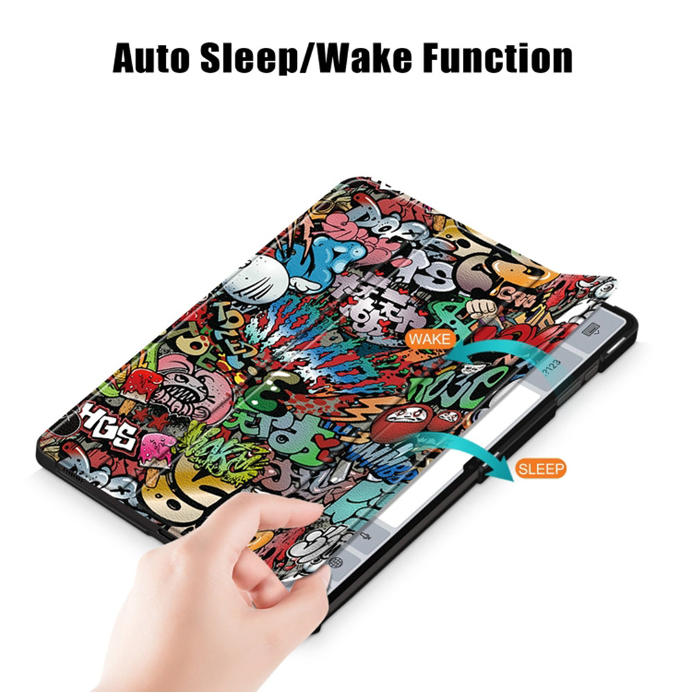 Funda para Samsung Galaxy Tab S8 Ultra, Techsuit, FoldPro Urban Vibe, Multicolor