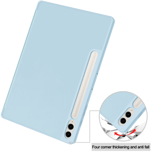 Funda para Samsung Galaxy Tab S9 FE+, Techsuit, Flex Trifold, Azul
