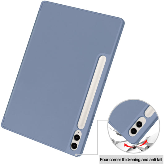 Funda para Samsung Galaxy Tab S9 FE+, Techsuit, Flex Trifold, Azul marino