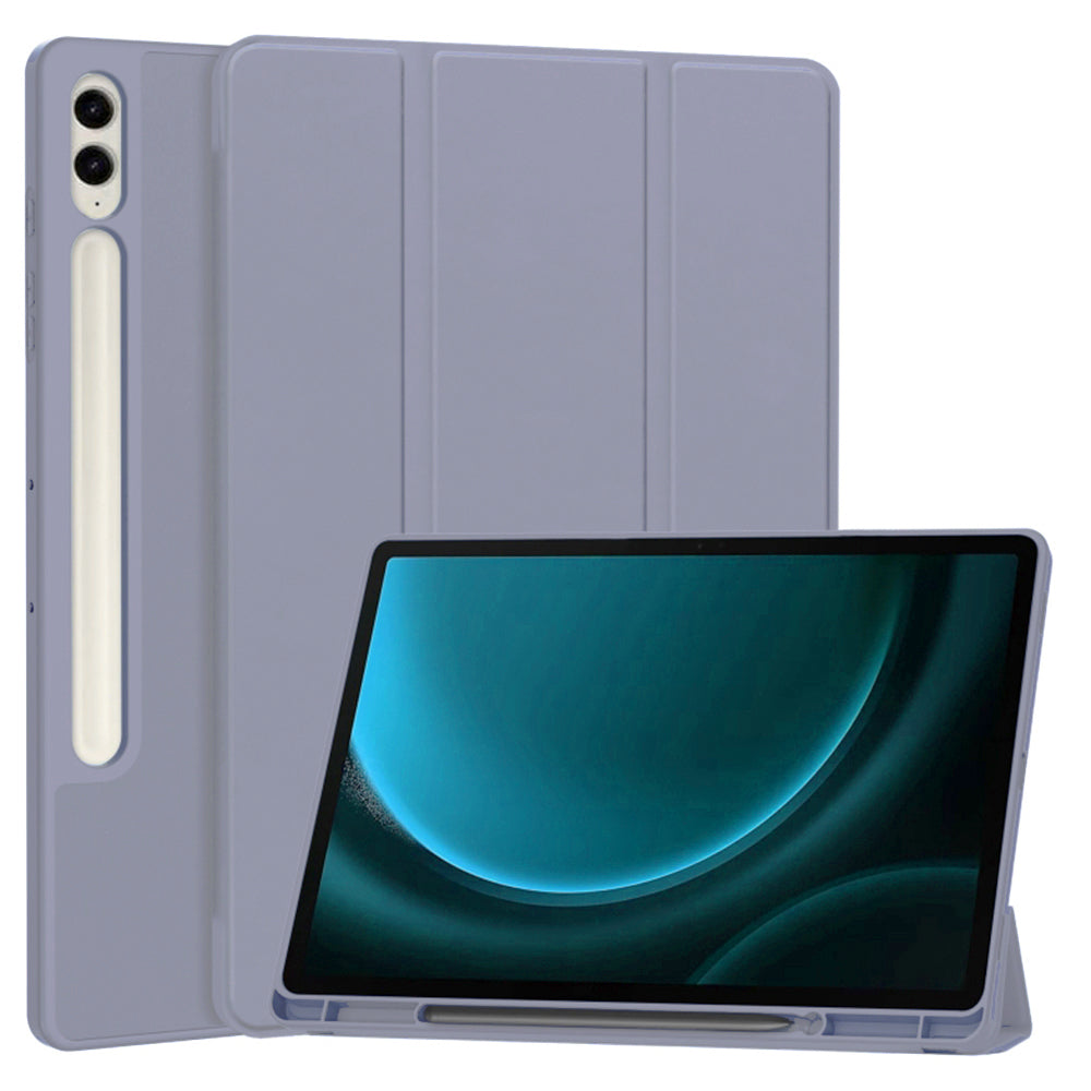 Funda para Samsung Galaxy Tab S9 FE+, Techsuit, Flex Trifold, Morado