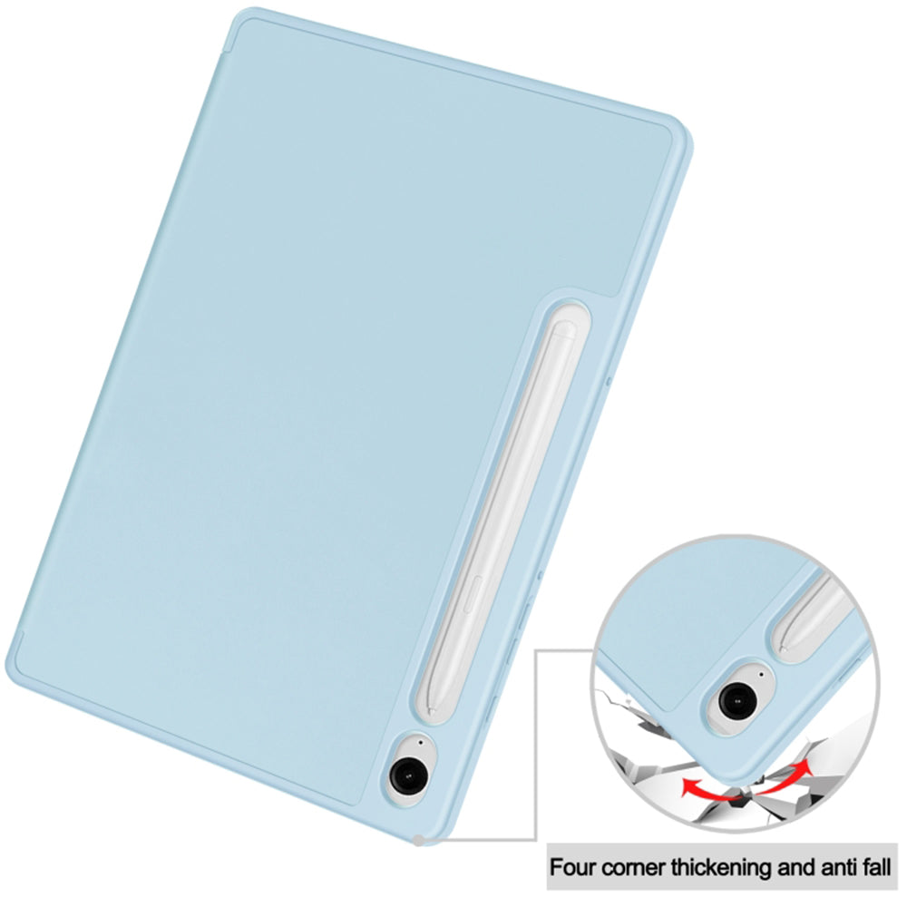 Funda para Samsung Galaxy Tab S9 FE / Tab S9 / Tab S10 FE, Techsuit, Flex Trifold, Azul