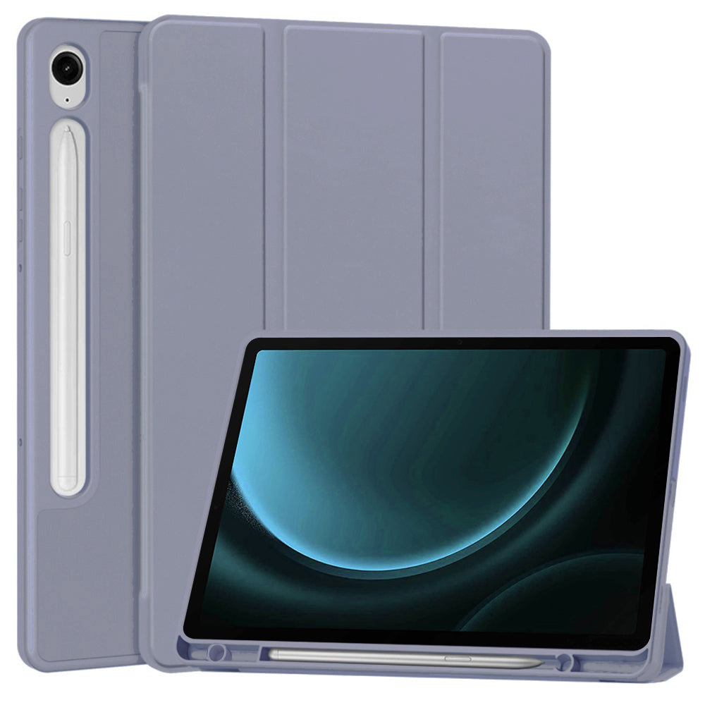 Funda para Samsung Galaxy Tab S9 FE / Tab S9 / Tab S10 FE, Techsuit, Flex Trifold, Morado