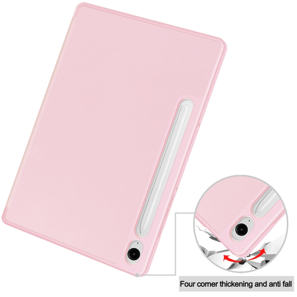 Funda para Samsung Galaxy Tab S9 FE / Tab S9 / Tab S10 FE, Techsuit, Flex Trifold, Rosa