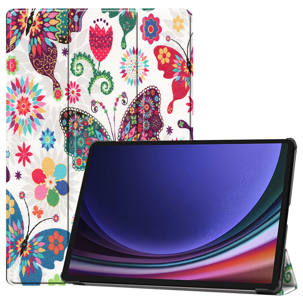 Funda para Samsung Galaxy Tab S9 FE / Tab S9 / Tab S10 FE, Techsuit, FoldPro Butterfly, Multicolor
