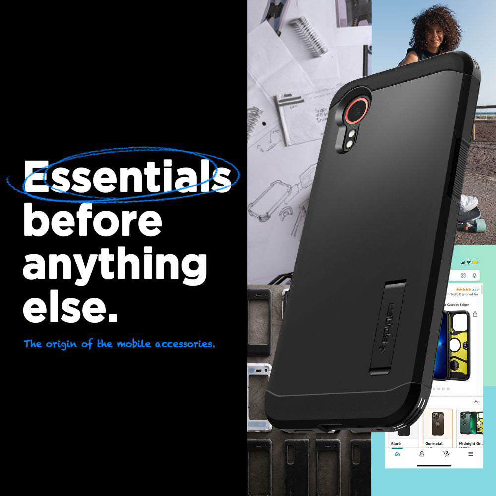 Funda para Samsung Galaxy Xcover7 G556, Spigen, Tough Armor, Negra ACS07505