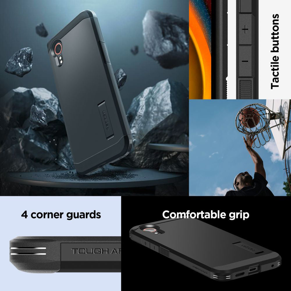 Funda para Samsung Galaxy Xcover7 G556, Spigen, Tough Armor, Negra ACS07505