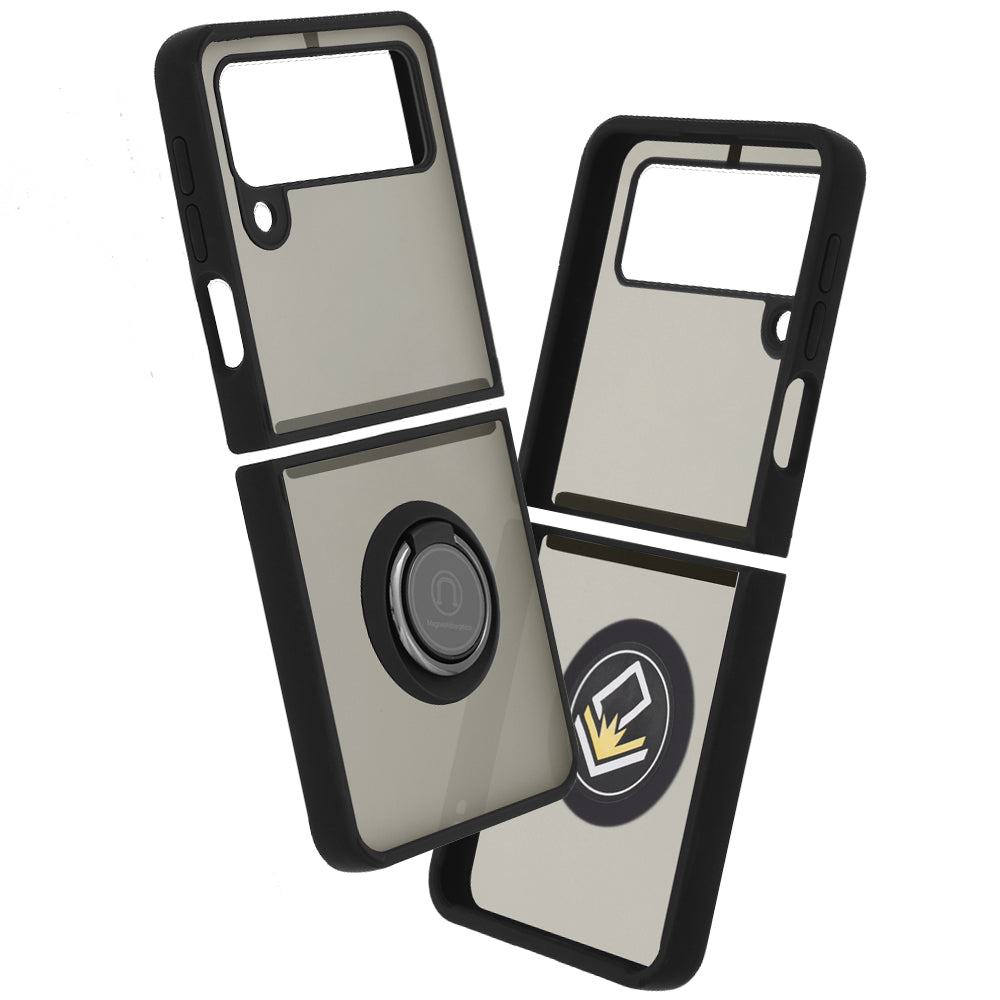 Funda para Samsung Galaxy Z Flip3 5G F711, Techsuit, Glinth, Negra