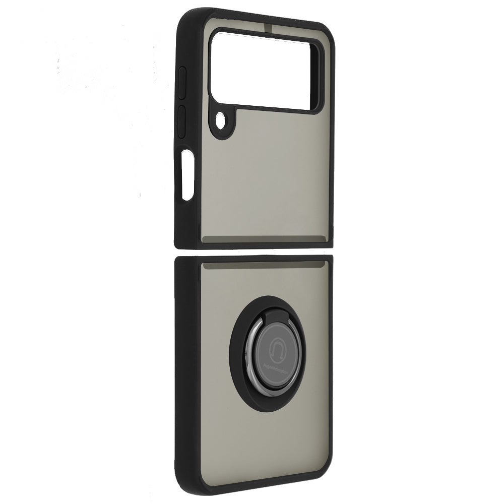 Funda para Samsung Galaxy Z Flip3 5G F711, Techsuit, Glinth, Negra
