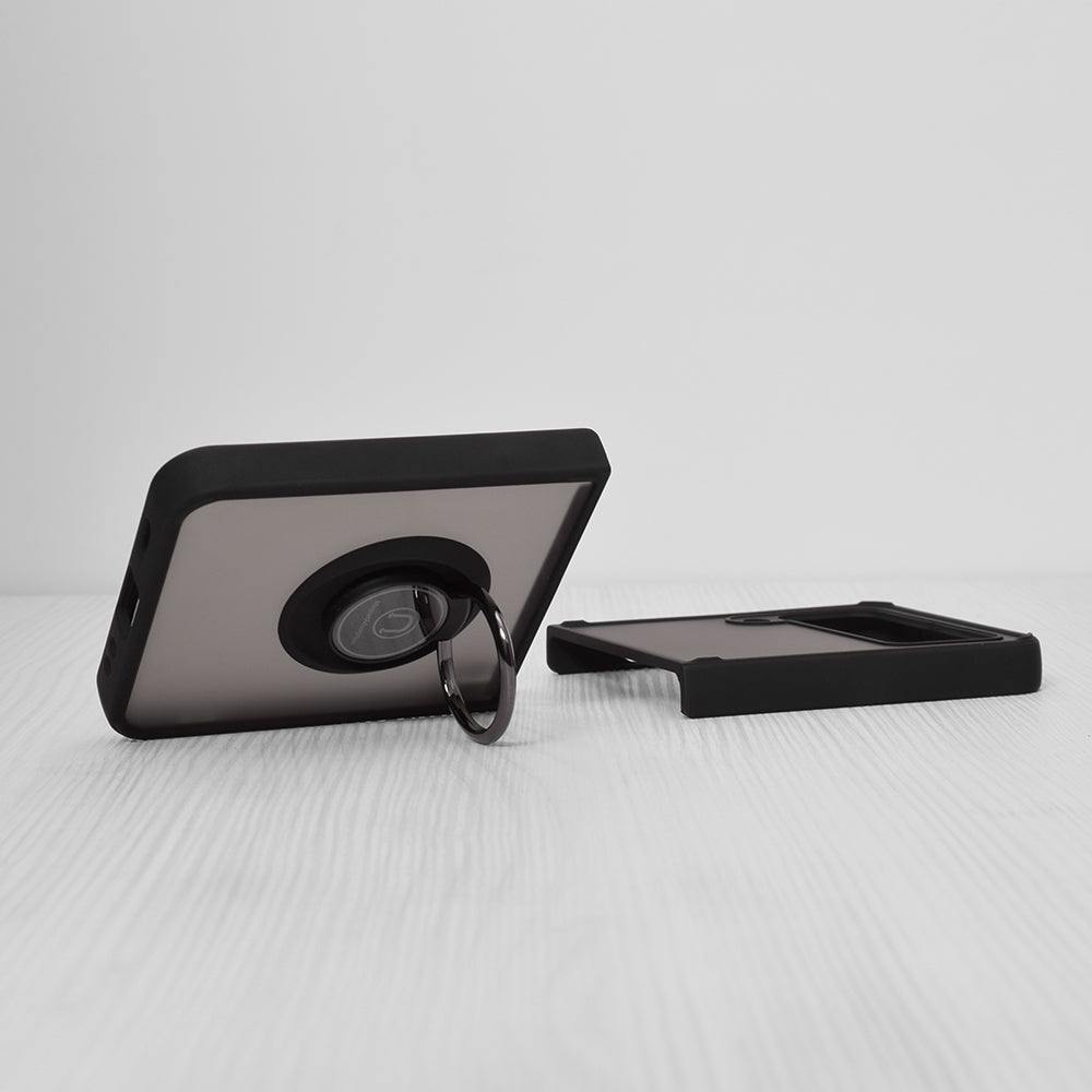 Funda para Samsung Galaxy Z Flip3 5G F711, Techsuit, Glinth, Negra