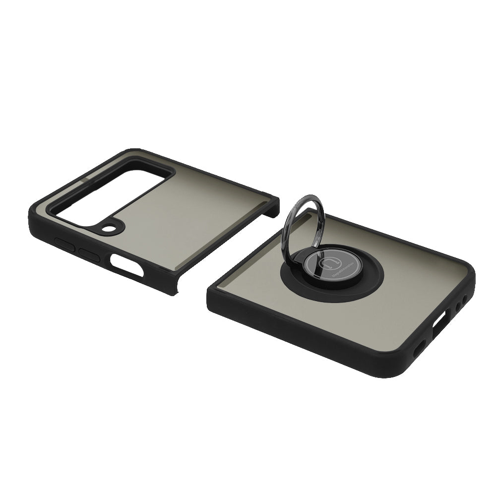 Funda para Samsung Galaxy Z Flip3 5G F711, Techsuit, Glinth, Negra