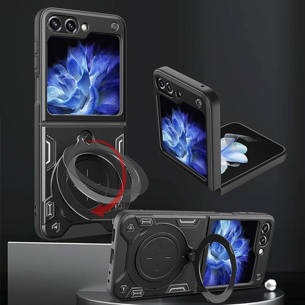 Funda para Samsung Galaxy Z Flip5 F731, Techsuit, CamGuard Pro, Negra