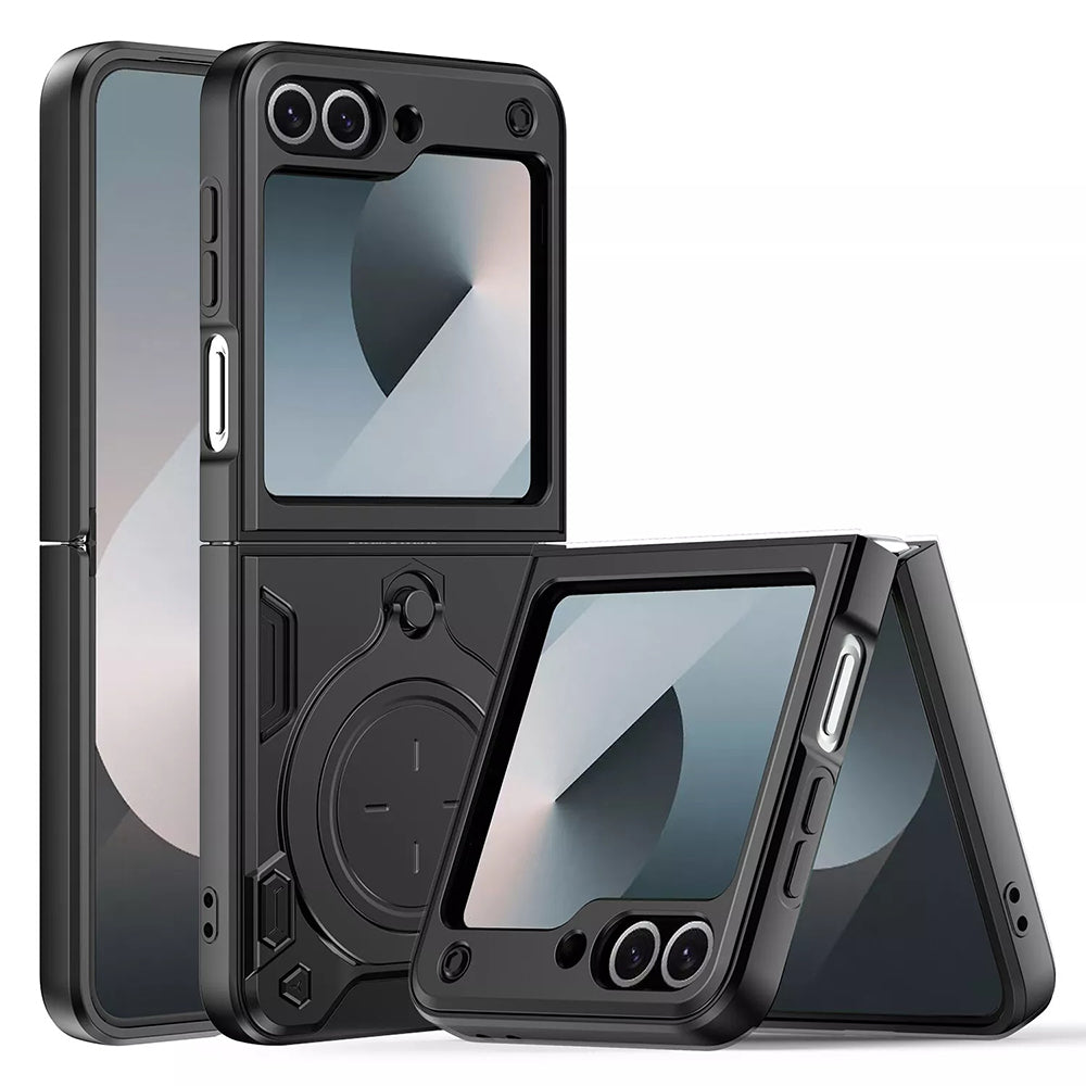 Funda para Samsung Galaxy Z Flip7 FE F761 / Z Flip6 F741, Techsuit, CamGuard Pro, Negra