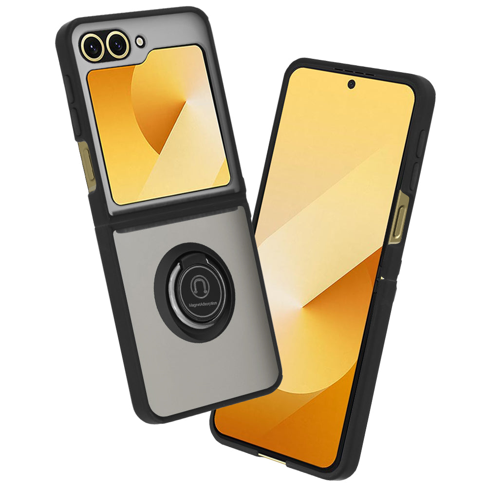 Funda para Samsung Galaxy Z Flip7 FE F761 / Z Flip6 F741, Techsuit, Glinth, Negra