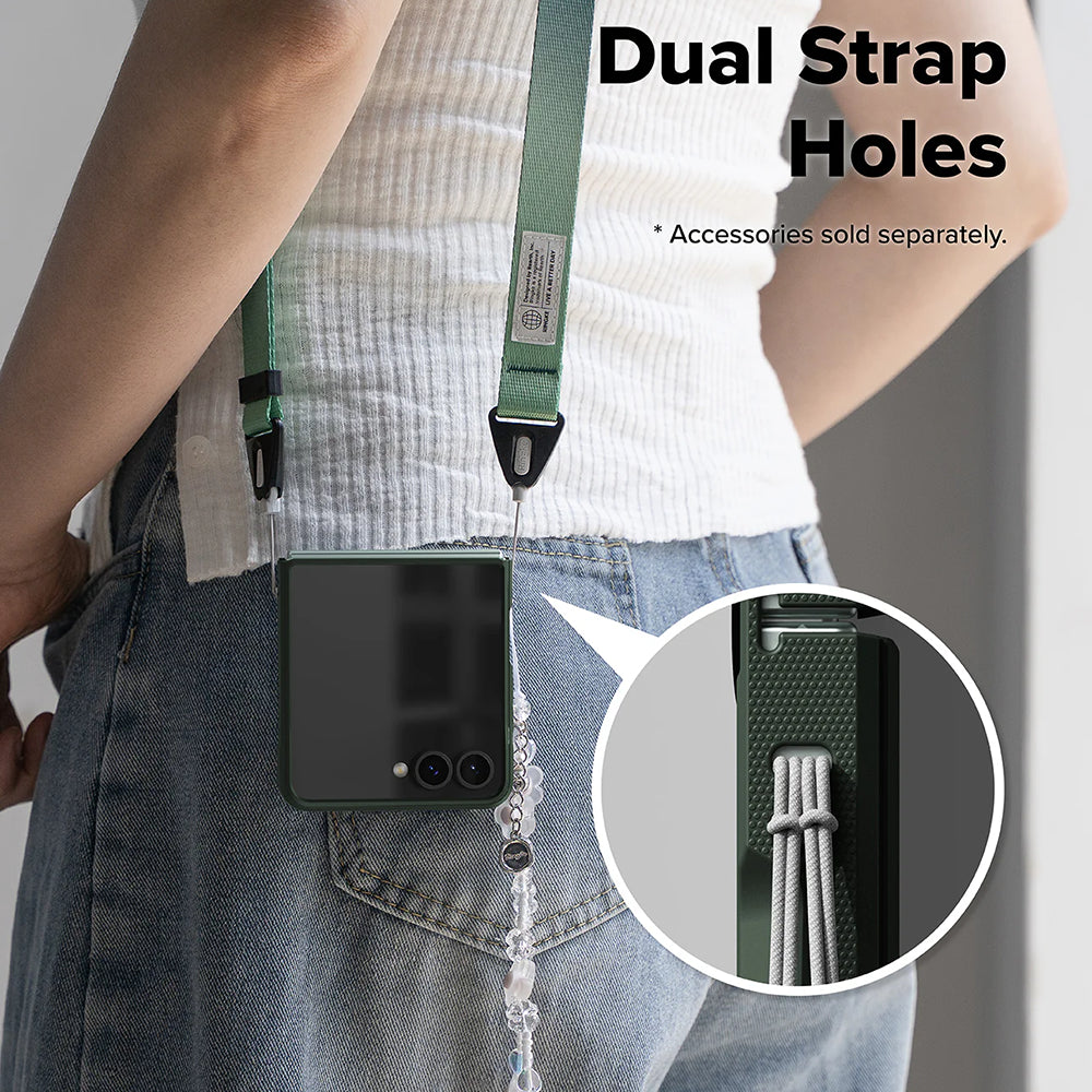 Funda para Samsung Galaxy Z Flip7 F766, Ringke, Ónix, Verde Oscuro