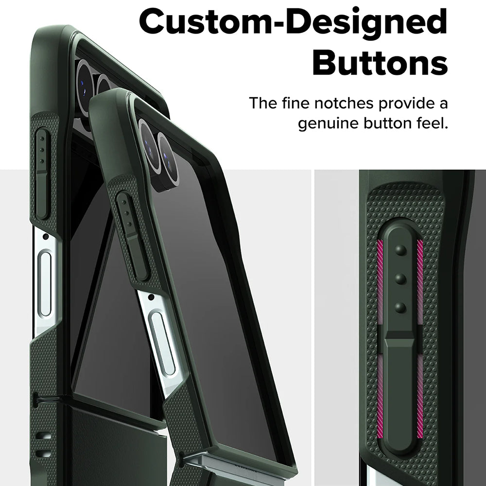 Funda para Samsung Galaxy Z Flip7 F766, Ringke, Ónix, Verde Oscuro