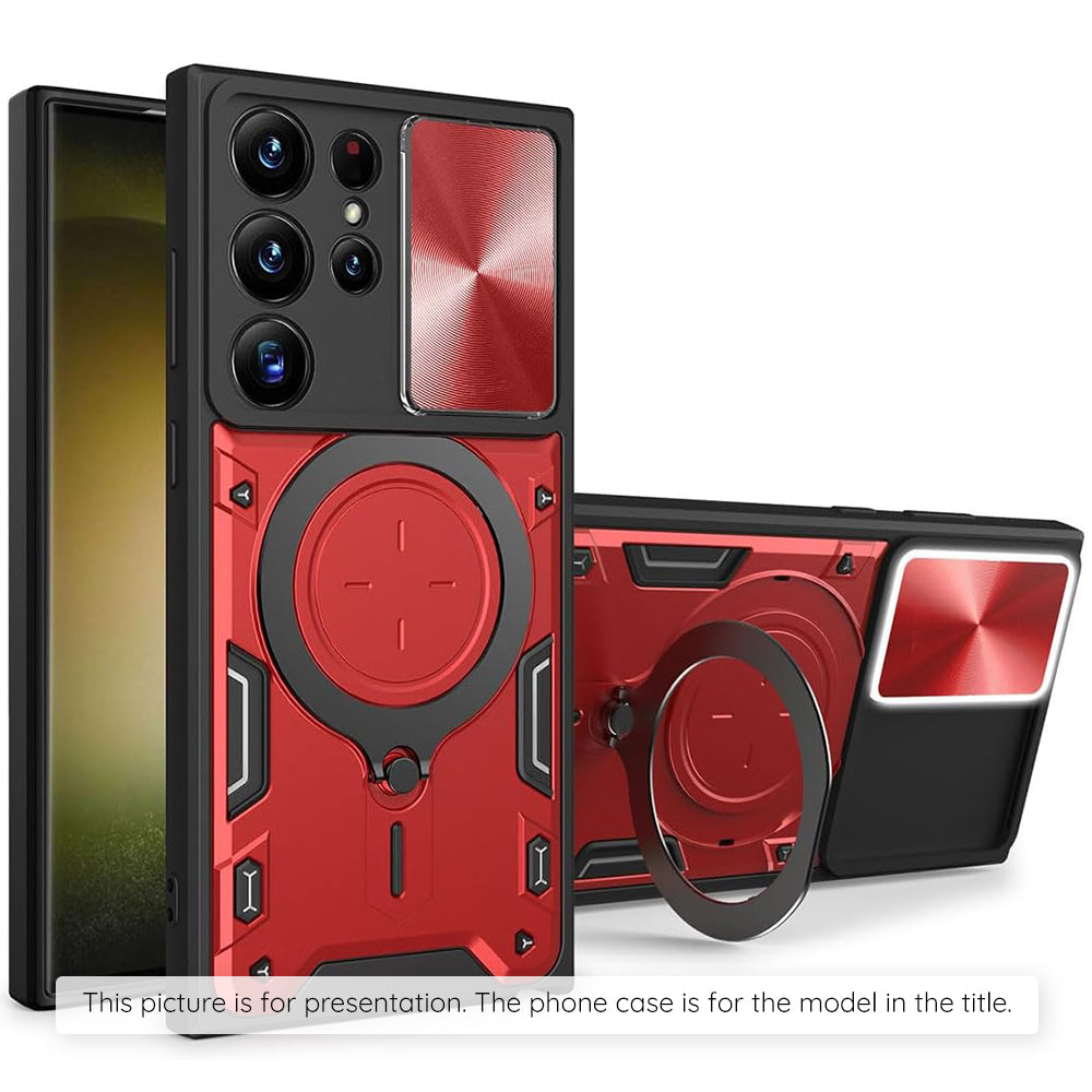 Funda para Samsung Galaxy Z Flip8 F776, Techsuit, CamGuard Pro, Roja