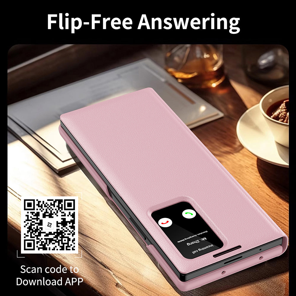 Funda para Samsung Galaxy Z Fold3 5G F926, Techsuit, SmartView, Rosa