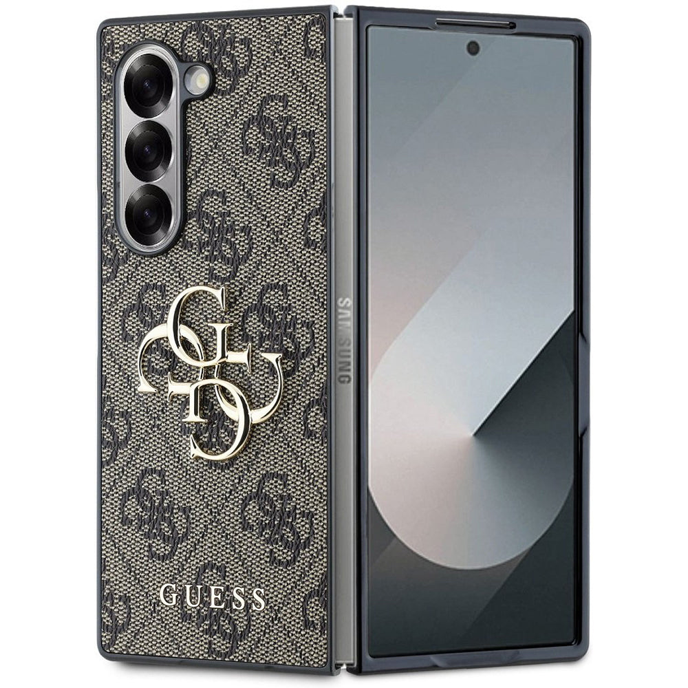Funda para Samsung Galaxy Z Fold6 F956, Guess, 4G Metal Logo, Marrón