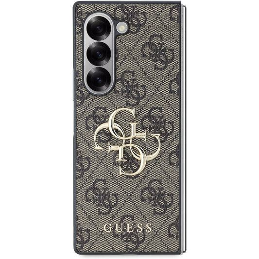 Funda para Samsung Galaxy Z Fold6 F956, Guess, 4G Metal Logo, Marrón
