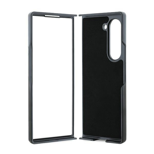 Funda para Samsung Galaxy Z Fold6 F956, Karl Lagerfeld, Saffiano Karl & Choupette Metal, Negra.