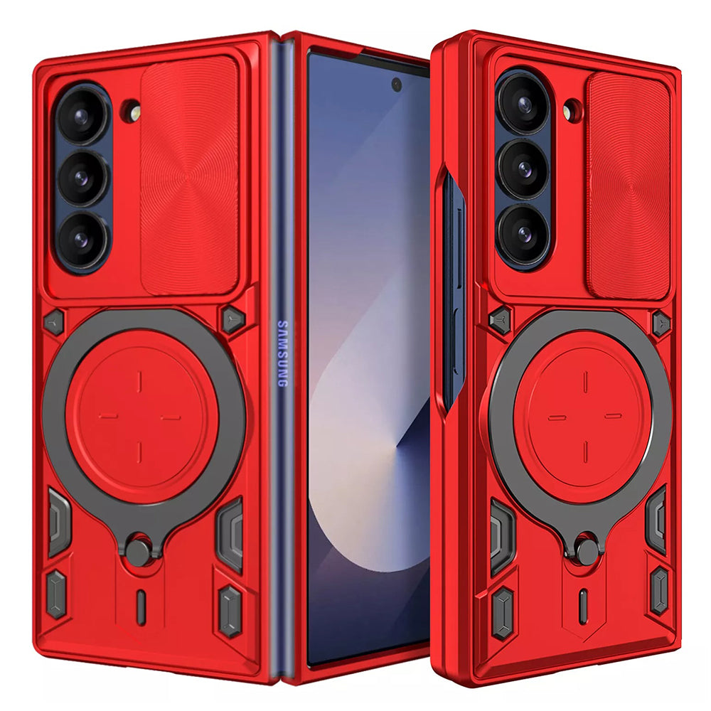 Funda para Samsung Galaxy Z Fold6 F956, Techsuit, CamGuard Pro, Roja