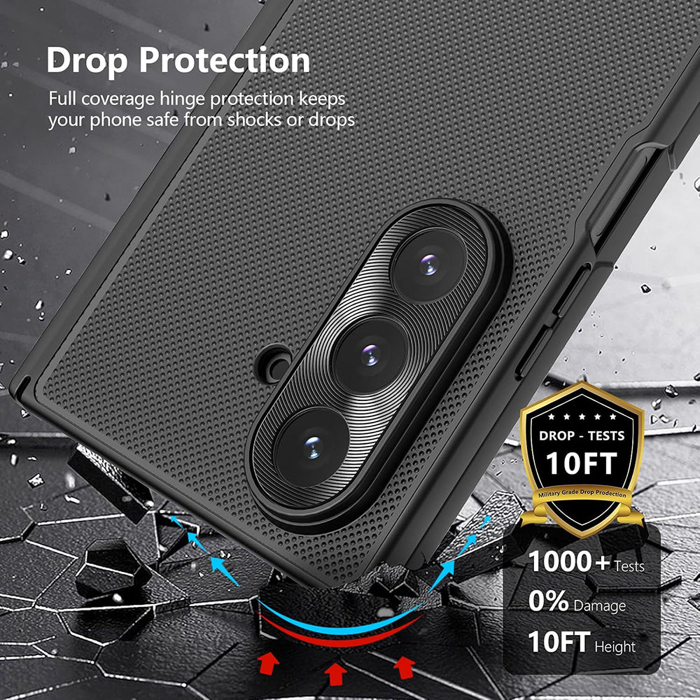 Funda para Samsung Galaxy Z Fold7 F966, Nillkin, Super Frosted Shield, Negra