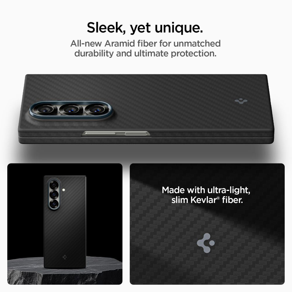 Funda para Samsung Galaxy Z Fold7 F966, Spigen, Air Skin, Negra ACS09555