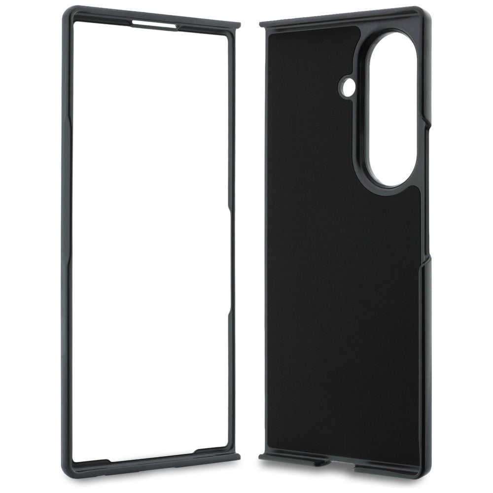 Funda para Samsung Galaxy Z Fold8 Ultra F976, Karl Lagerfeld, Saffiano Karl & Choupette Pin Metálico, Negra
