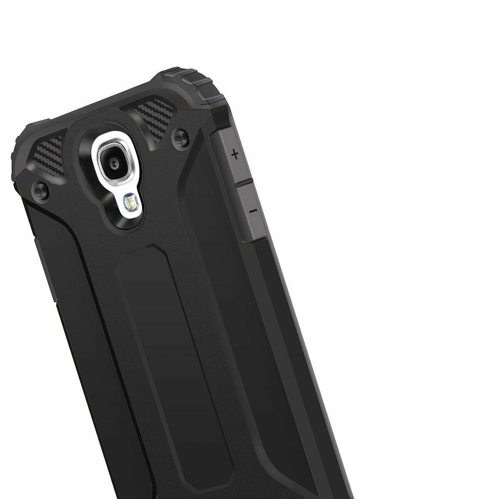 Funda para Samsung I9500 Galaxy S4, Techsuit, Hybrid Armor, Negra