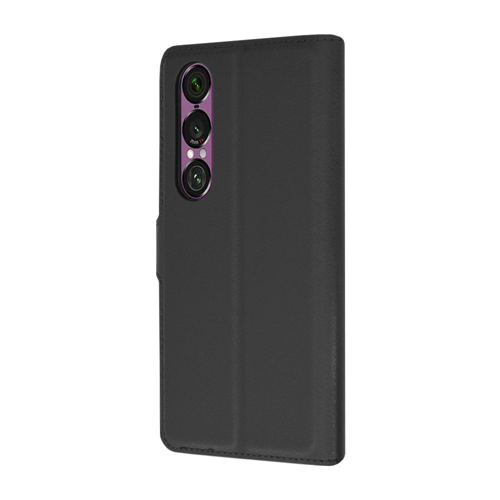 Funda para Sony Xperia 1 VI, Techsuit, Leather Folio, Negra