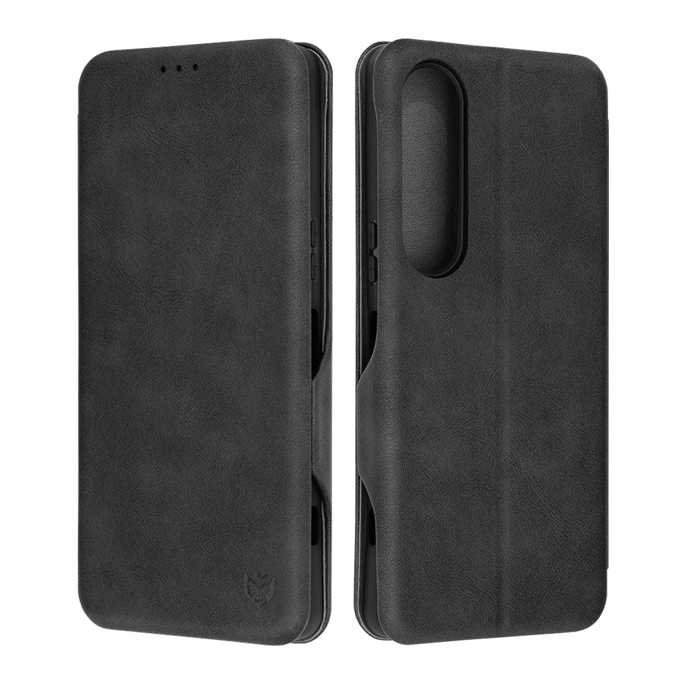 Funda para Sony Xperia 1 VI, Techsuit, Safe Wallet Plus, Negra