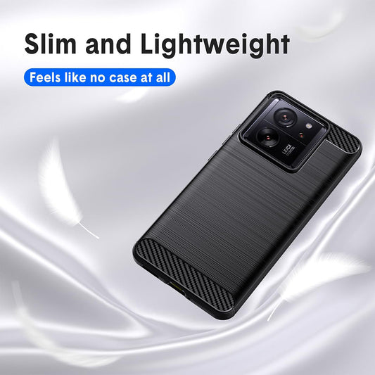 Funda para Xiaomi 13T Pro / 13T, Techsuit, Carbono, Negra