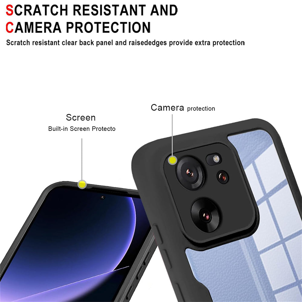 Funda para Xiaomi 13T Pro / 13T, Techsuit, ColorVerse 360, Negra