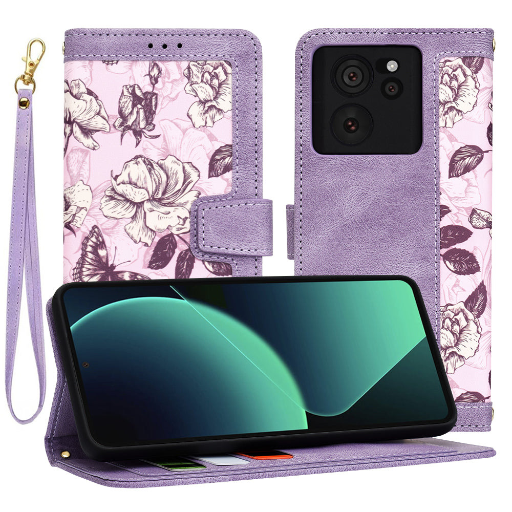 Funda para Xiaomi 13T Pro / 13T, Techsuit, FlipCraft, Morado