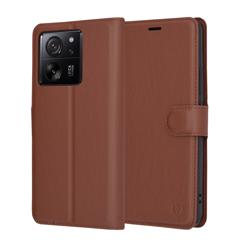 Funda para Xiaomi 13T Pro / 13T, Techsuit, Leather Folio, Marrón