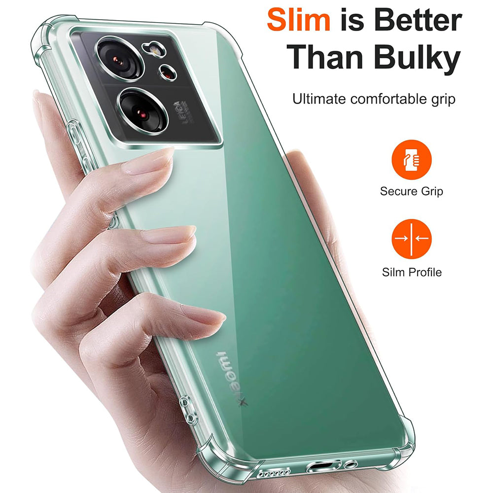 Funda para Xiaomi 13T Pro / 13T, Techsuit, Transparente a prueba de golpes