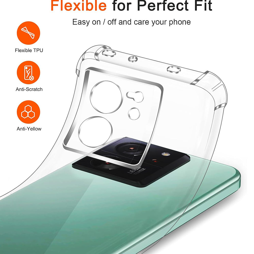 Funda para Xiaomi 13T Pro / 13T, Techsuit, Transparente a prueba de golpes