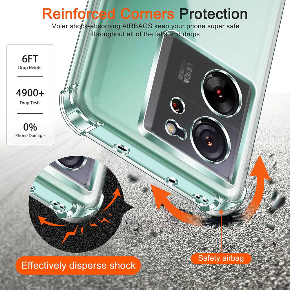 Funda para Xiaomi 13T Pro / 13T, Techsuit, Transparente a prueba de golpes