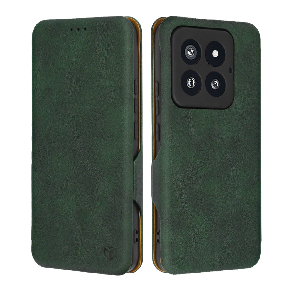 Funda para Xiaomi 14 Pro, Techsuit, Safe Wallet Plus, Verde