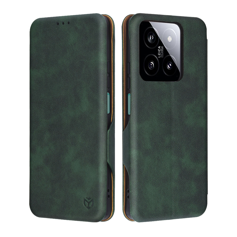 Funda para Xiaomi 14, Techsuit, Safe Wallet Plus, Verde
