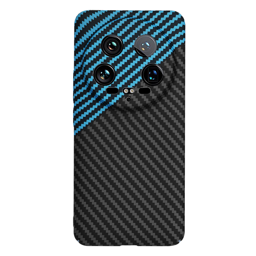 Funda para Xiaomi 14 Ultra, Techsuit, Carbonite FiberShell, Negra Bleu