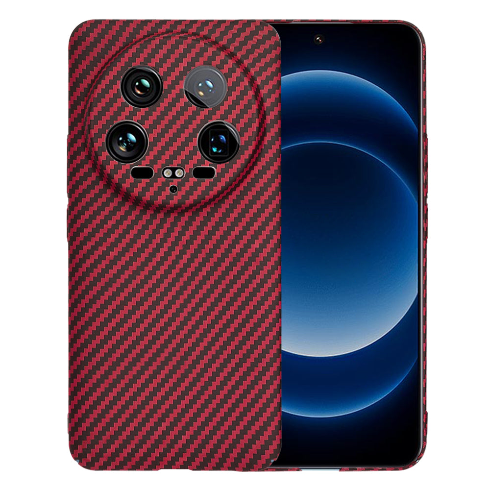 Funda para Xiaomi 14 Ultra, Techsuit, Carbonite FiberShell, Roja