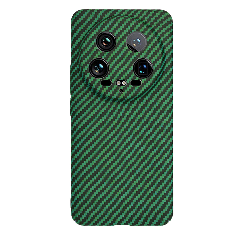 Funda para Xiaomi 14 Ultra, Techsuit, Carbonite FiberShell, Verde