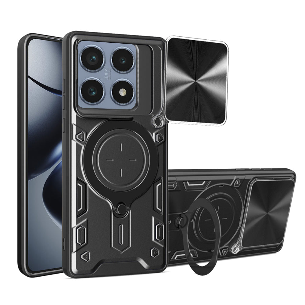 Funda para Xiaomi 14T Pro, Techsuit, CamGuard Pro, Negra